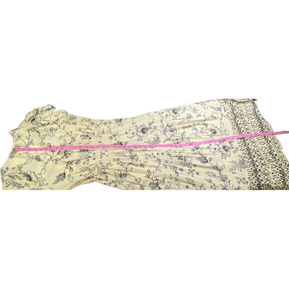 KNOX ROSE Women Maxi Dress Long Sleeve Sz S Cream Gray Cottagecore Boho 59-5 - Picture 12 of 15